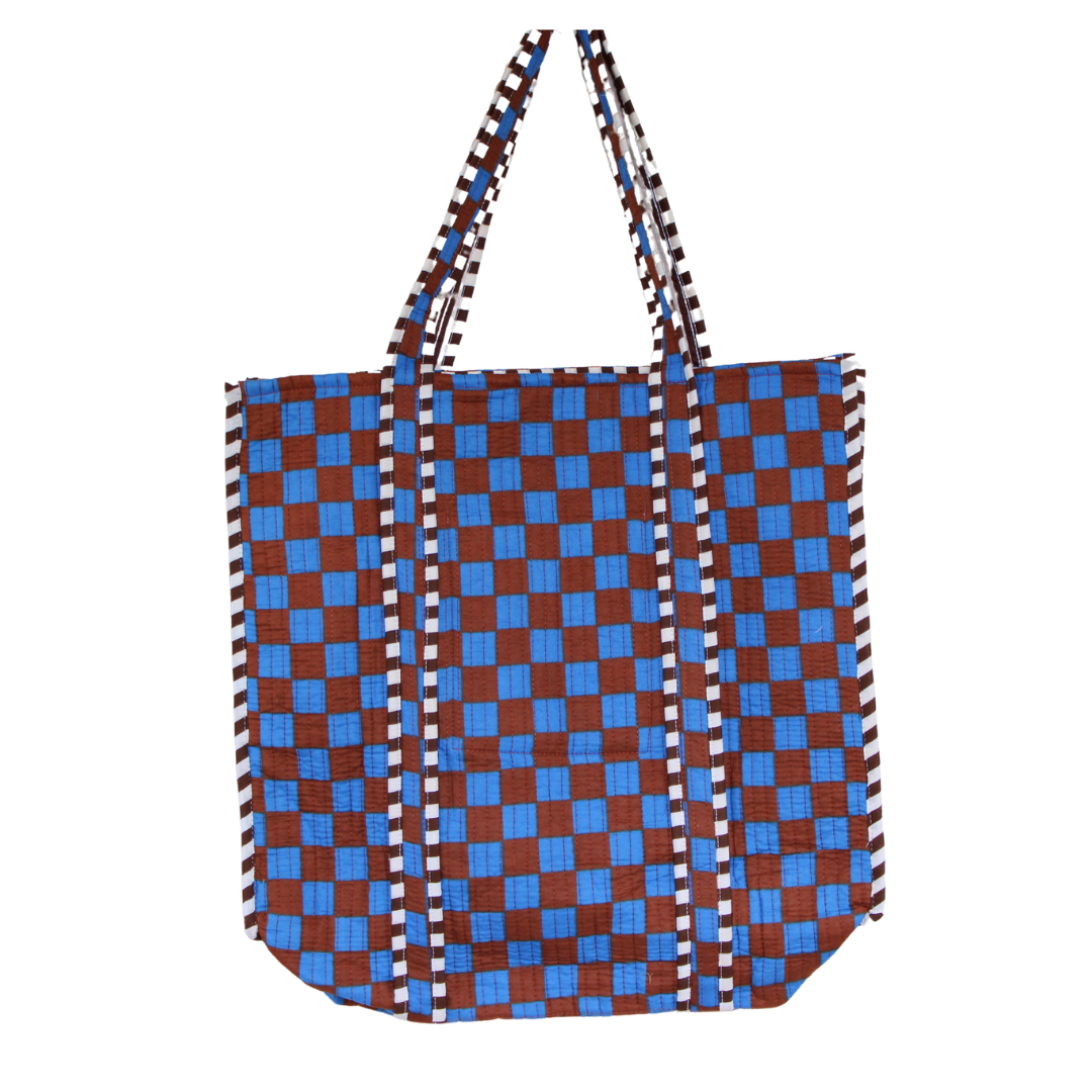 Classic Check Quilted Cotton Tote HOU4