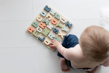 Load image into Gallery viewer, Wooden Alphabet Puzzle, Nursery Decor