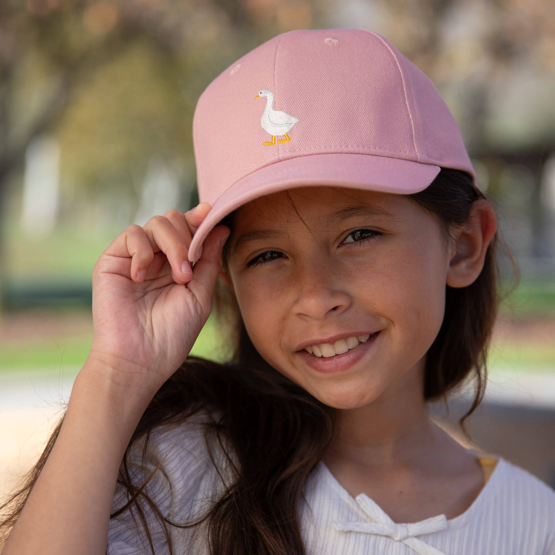 Kids Baseball Sun Hat, Silly Goose Patch, Girls 3-7 PP435