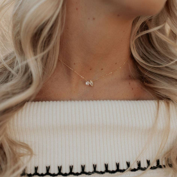 Sloane Two Stone Diamond Necklace MA25