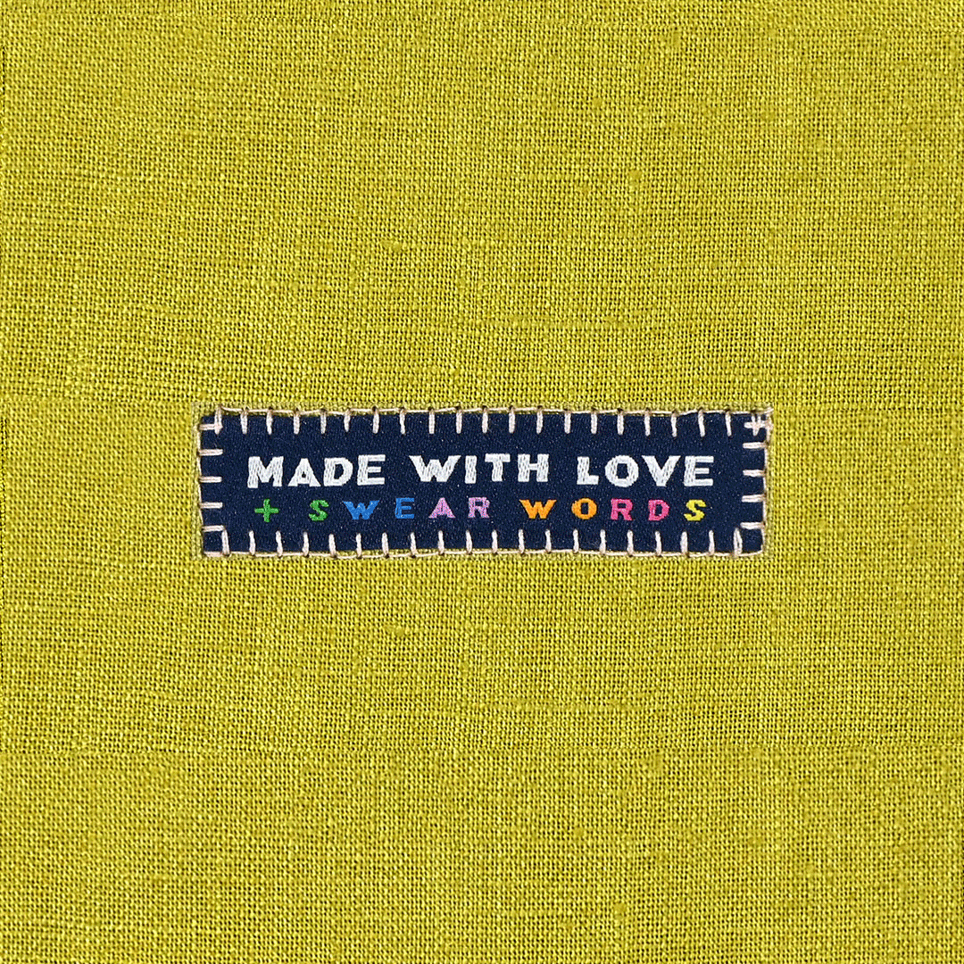 Made with Love &amp; Swear Words Woven Labels | Case of 6 Units