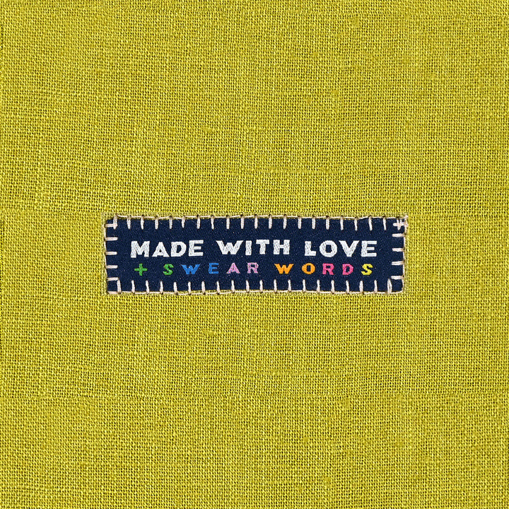 Made with Love &amp; Swear Words Woven Labels | Case of 6 Units