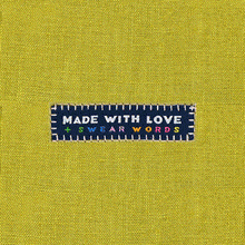 Load image into Gallery viewer, Made with Love &amp; Swear Words Woven Labels | Case of 6 Units