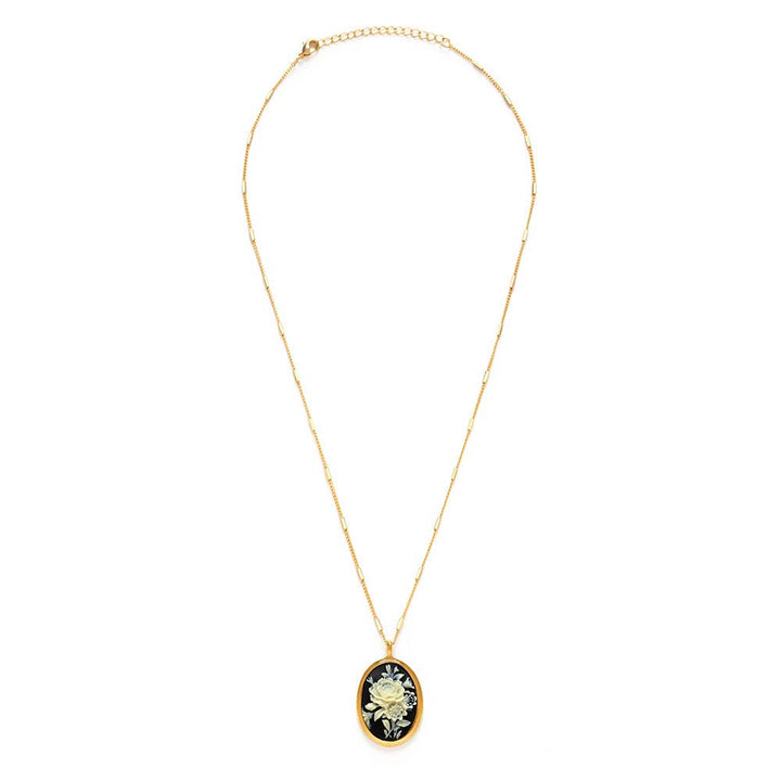 Gothic Rose Vintage Cameo Necklace 64C