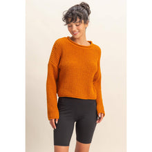 Load image into Gallery viewer, Rolled Edge Sweater HF213