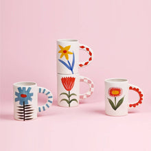 Load image into Gallery viewer, Hand-painted Stoneware Ceramic Mug, Sunflower