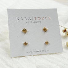 Load image into Gallery viewer, Dainty Star Stud Set KT775