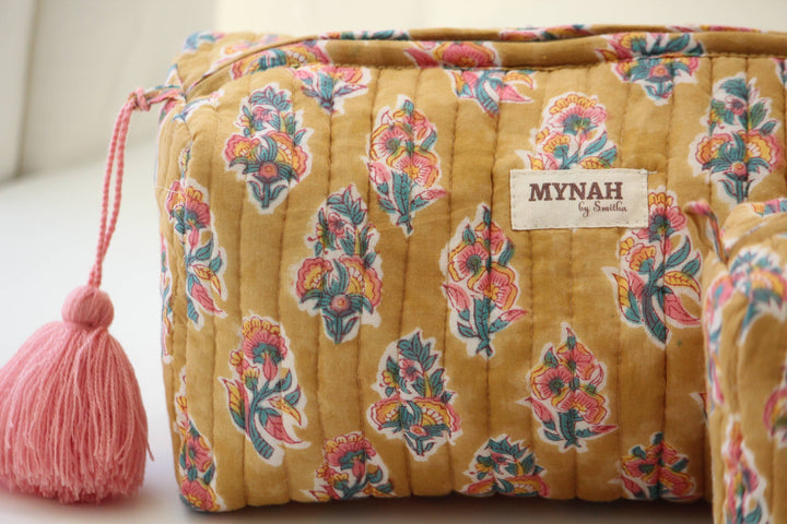 Henna motif print travel/makeup/organizer/wet bag MH875