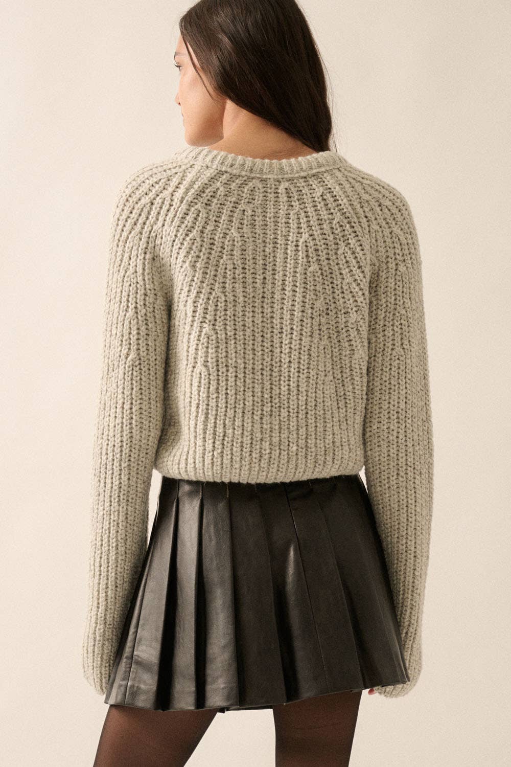 Confetti Button-Front Cardigan Sweater UT28