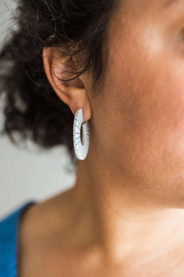 Blue Stripe Hoops J080