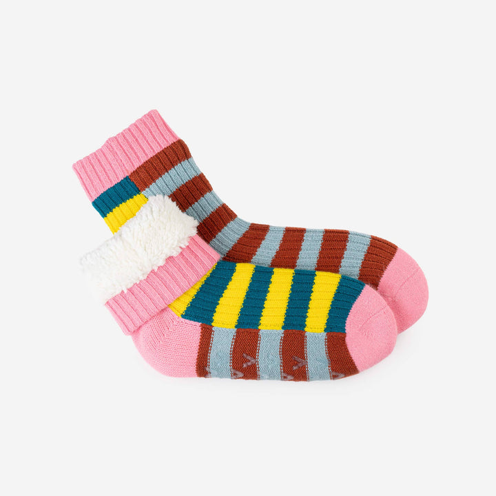 Super Stripe Knit House Socks