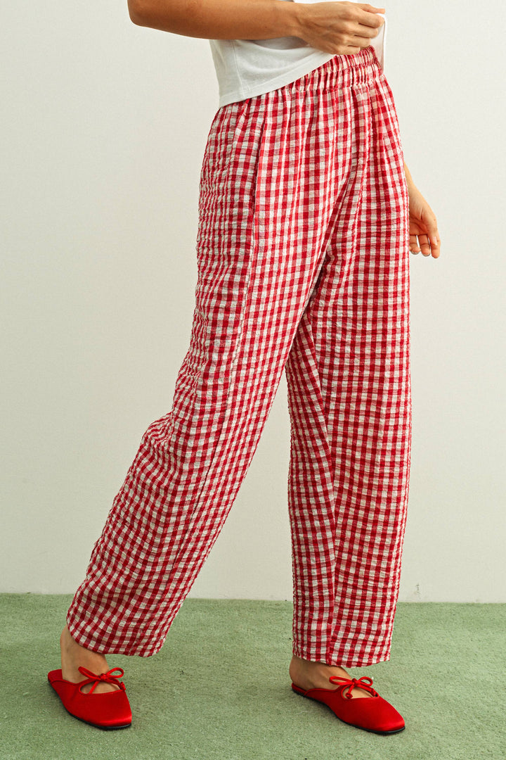 GINGHAM PANTS MM861