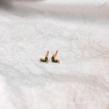 Load image into Gallery viewer, The Green Winged Earrings NC235