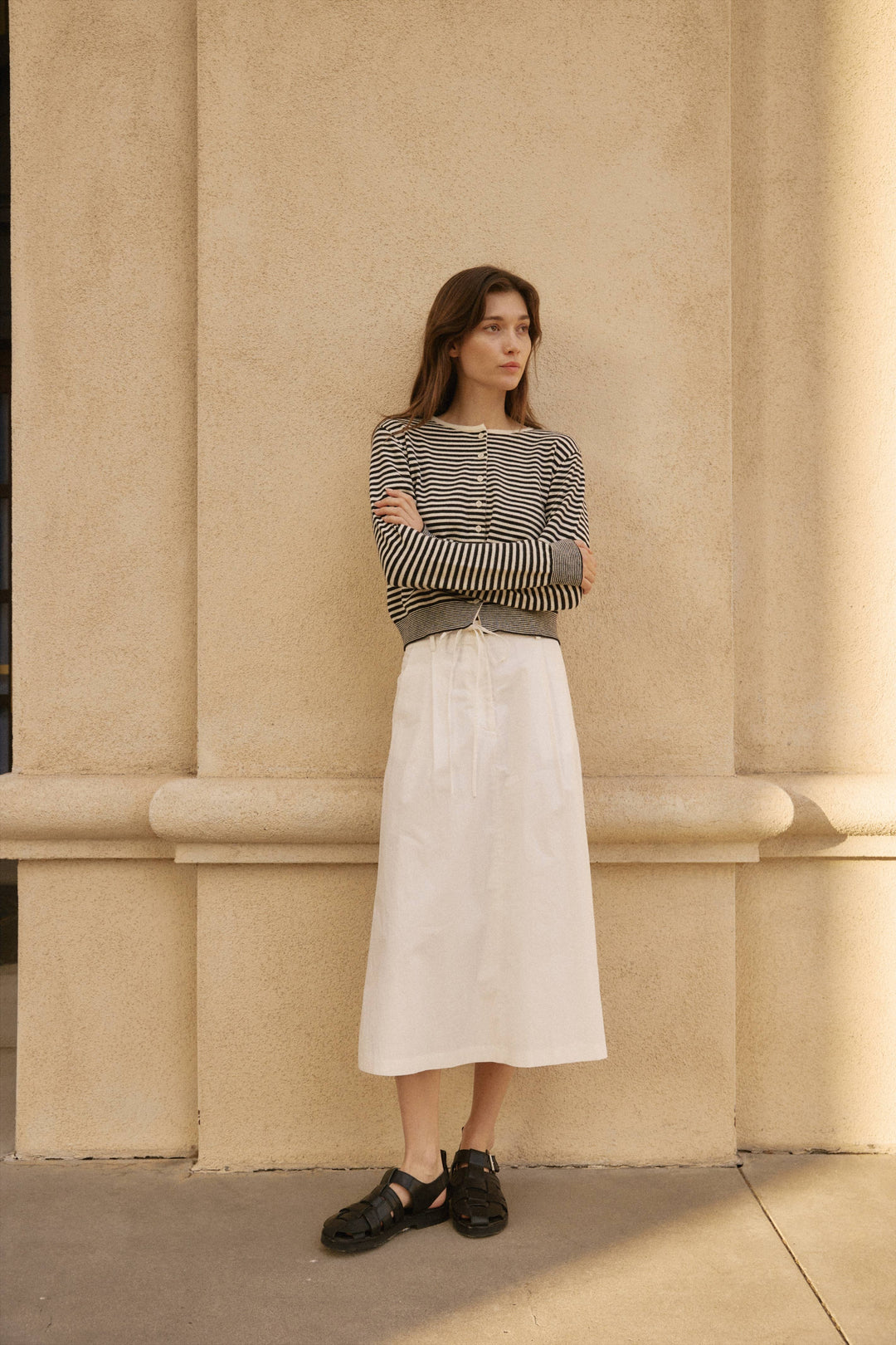 The Montana Cardigan | Striped Button-Down Cardigan AR225