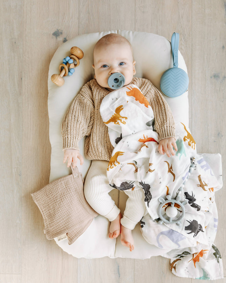 Muslin Swaddle Blanket (Dinosaurs) AL24
