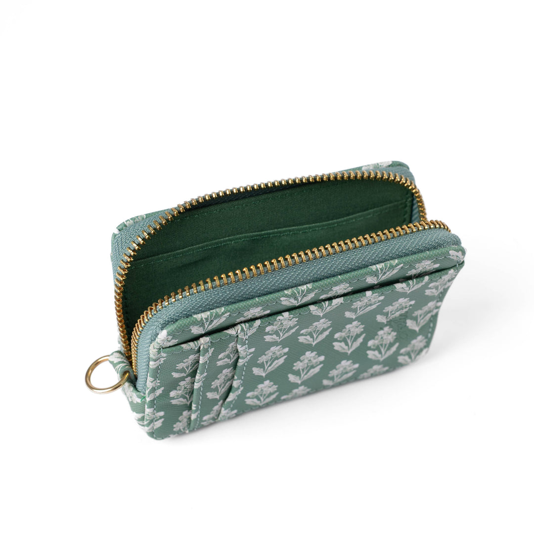 Forget Me Nots Sage Zip Wallet EY98