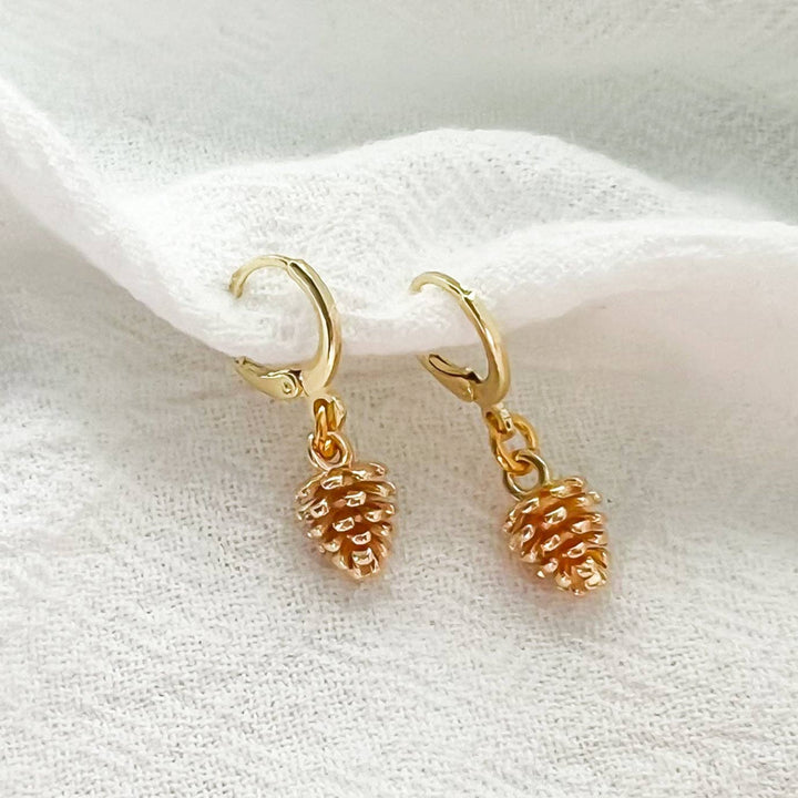 Pinecone Hoop Earrings NC237