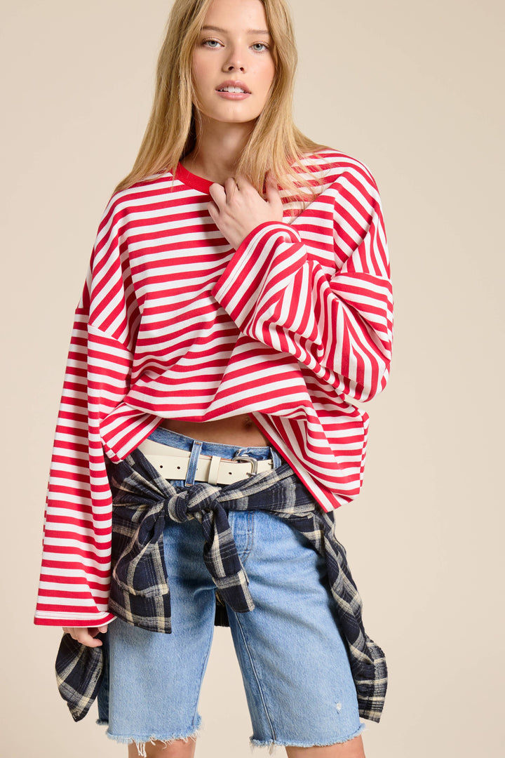 Striped Terry Top MOS23