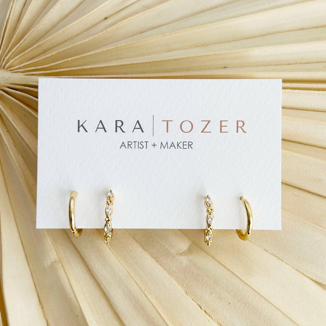 Marquise Hoop Stacking Set 