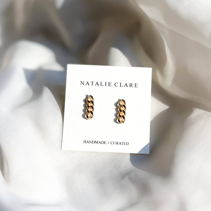 Gold Chain Studs NC74