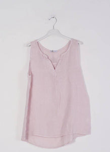 Lea & Luc 100% Linen Tank Top REF. 38009
