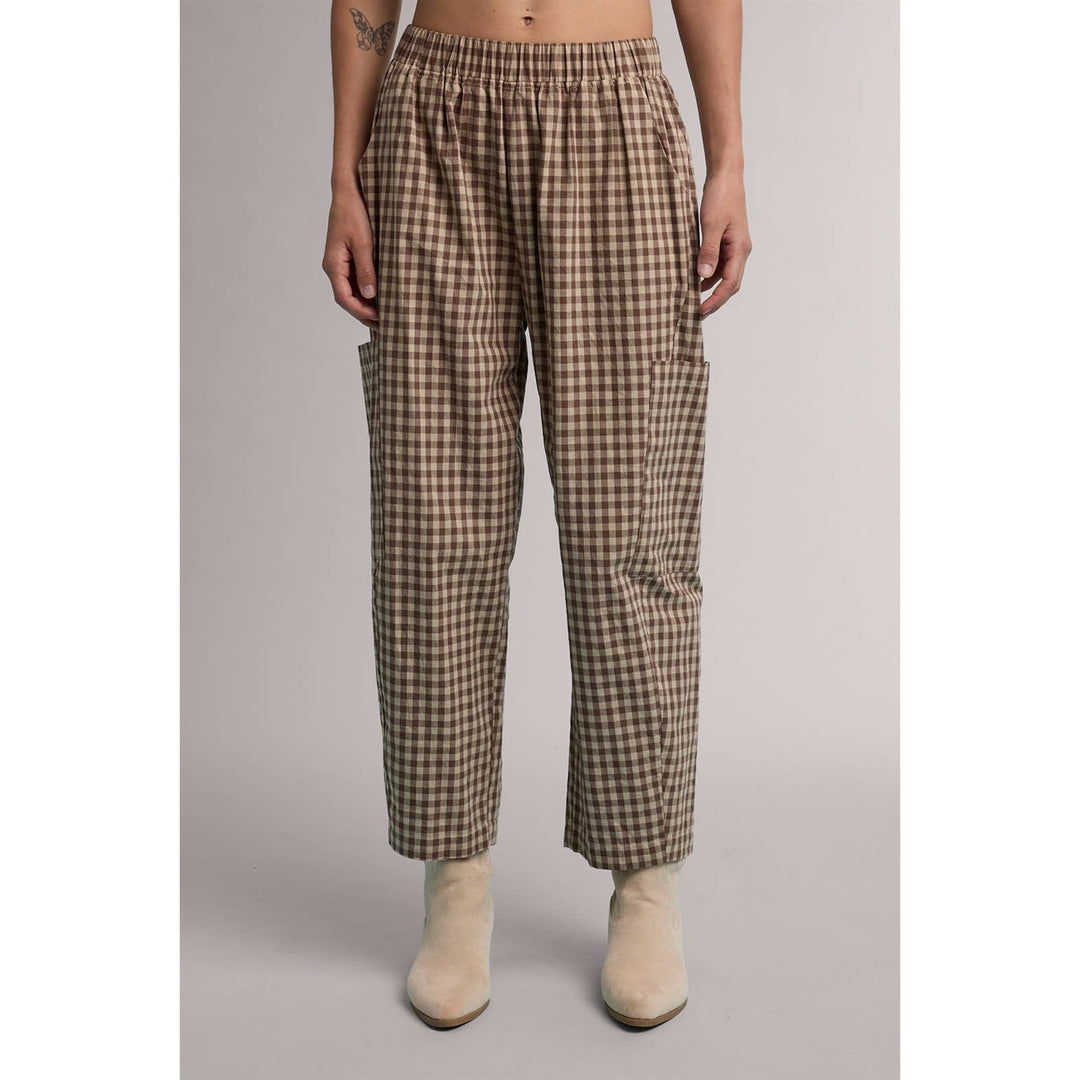 PLAID PATCH POCKET PANTS / WL26