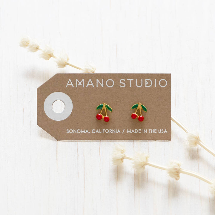 Cherry Stud Earrings 24CHE