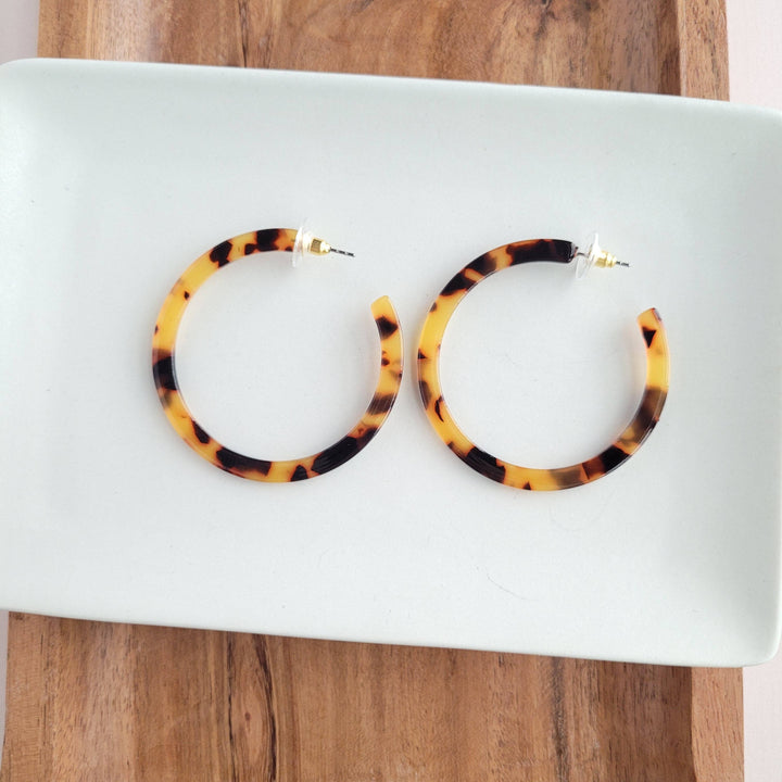 Cameron Hoops - Tortoise // Jewelry, Earrings, Fall ss98