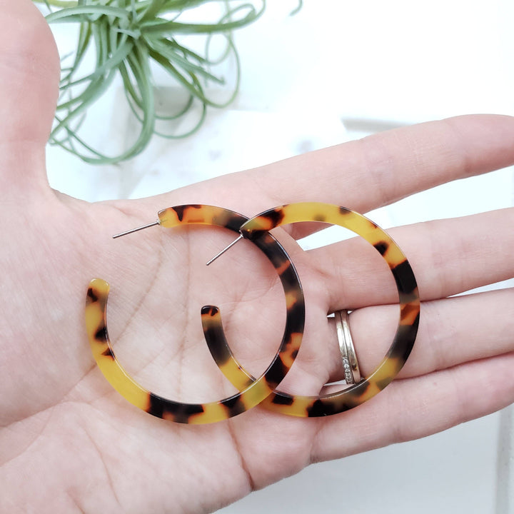 Cameron Hoops - Tortoise // Jewelry, Earrings, Fall ss98