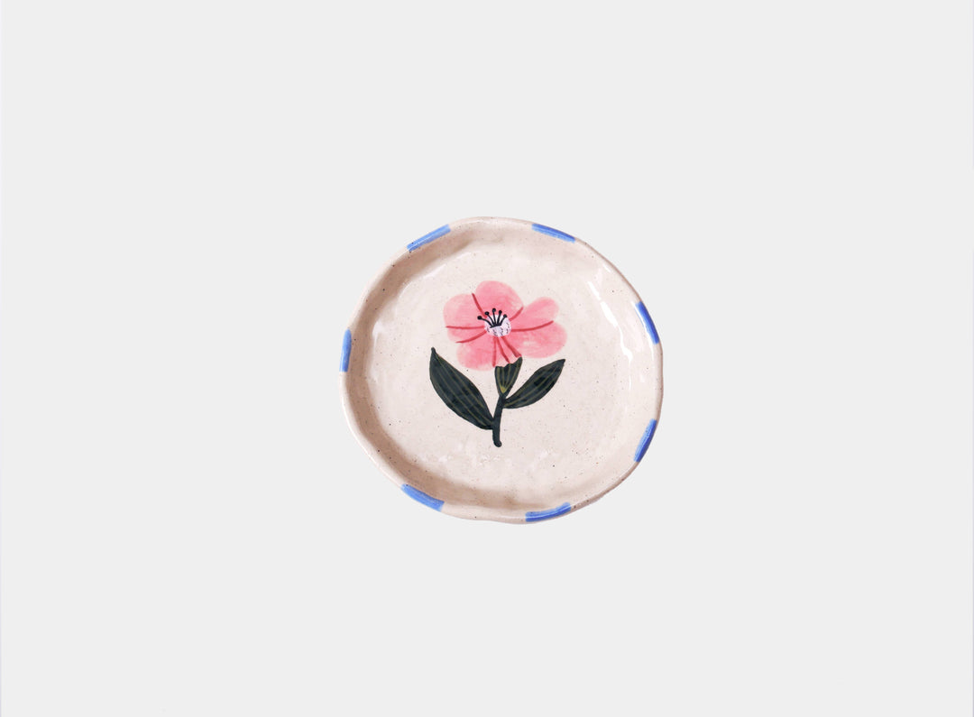 Flower Trinket Tray-Ceramic Trinket Ring Dish-Jewelry Tray CG232