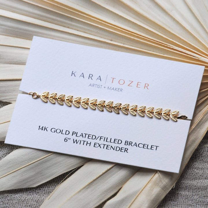 Dainty Leaf Bracelet KT06