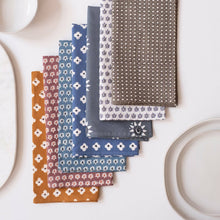 Load image into Gallery viewer, Suki Rust Block Printed Napkins - set of 4