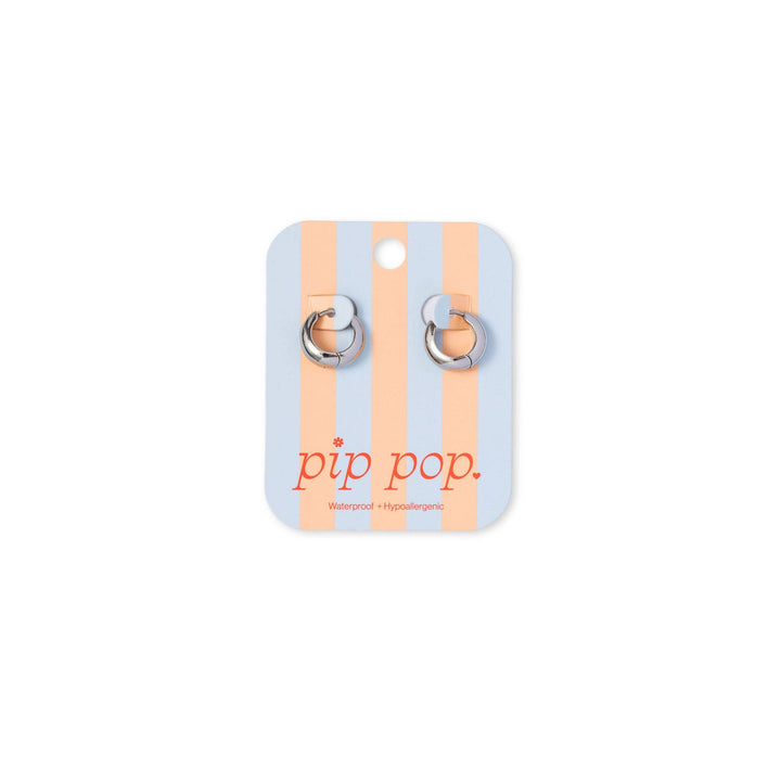 Tear Drop Hoop - Hypoallergenic, Flat Back, Girl Gift PE323