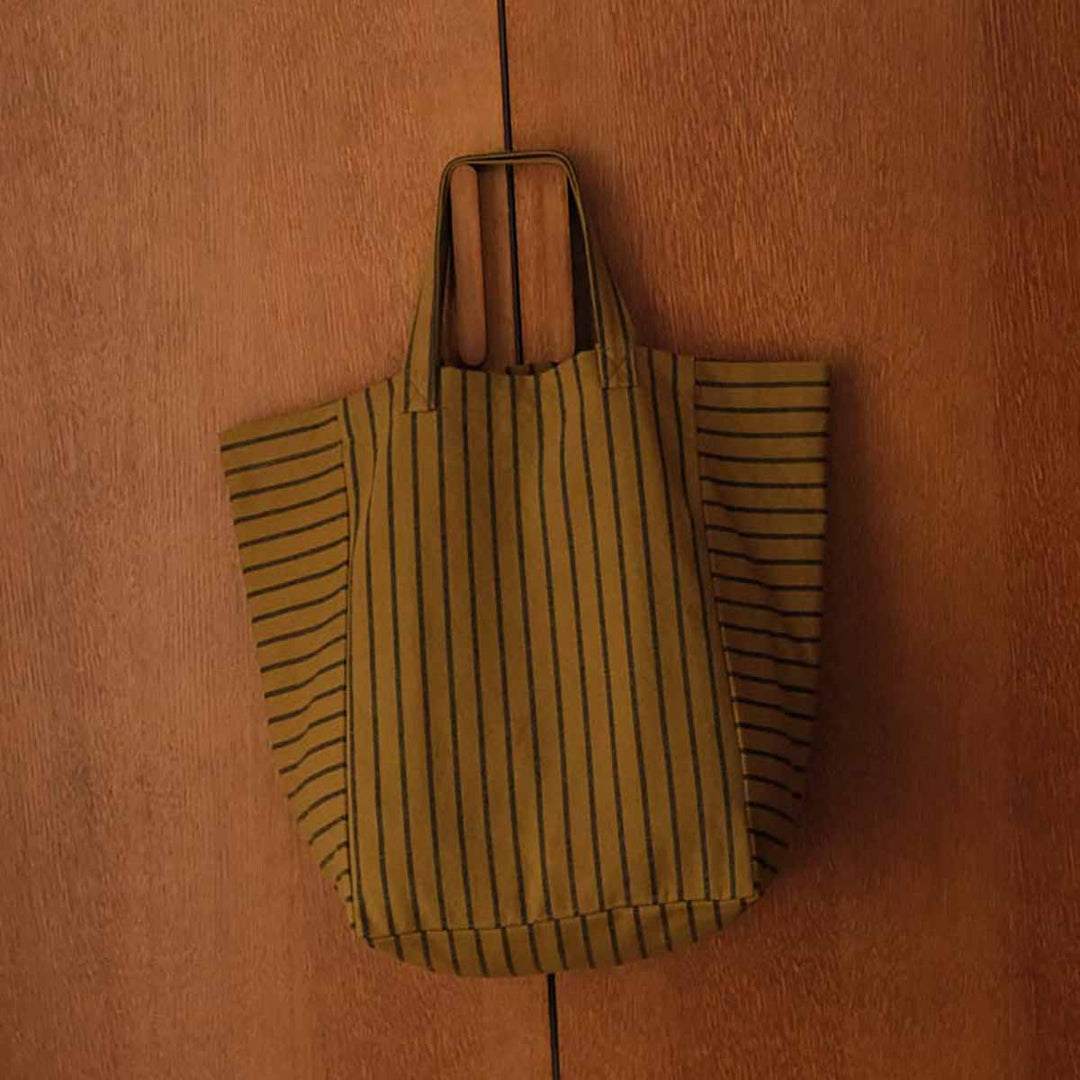ELISABETH TOTE BAG TENNIS BLACK /  OLIVE
