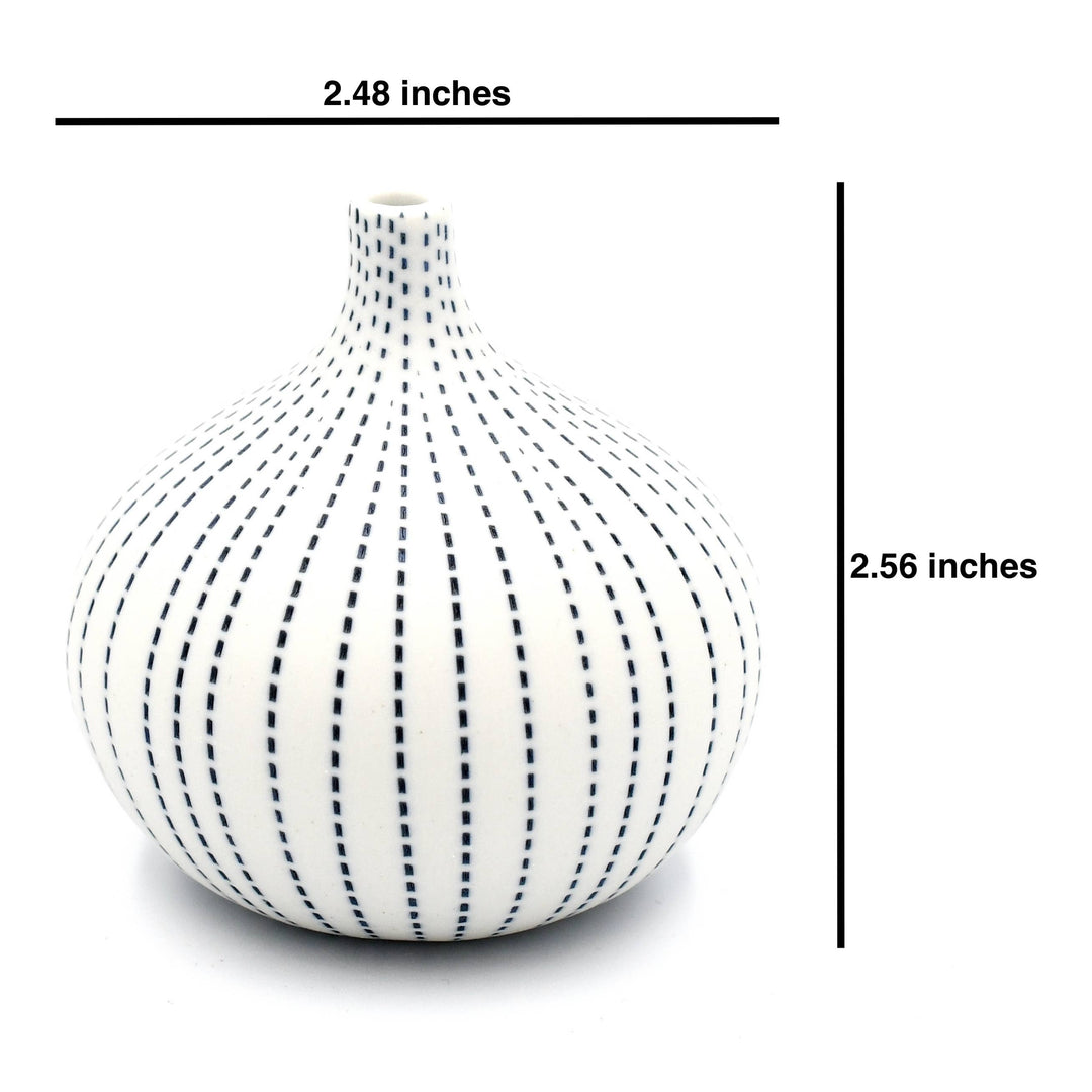 192W26 CONGO TINY S-Handcrafted Porcelain Bud Vase