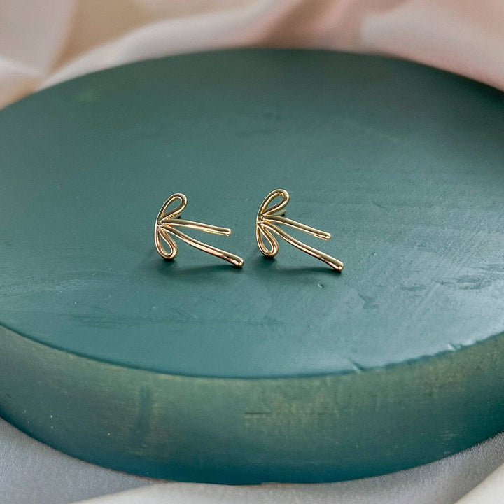 The Ribbon Earrings Silver
