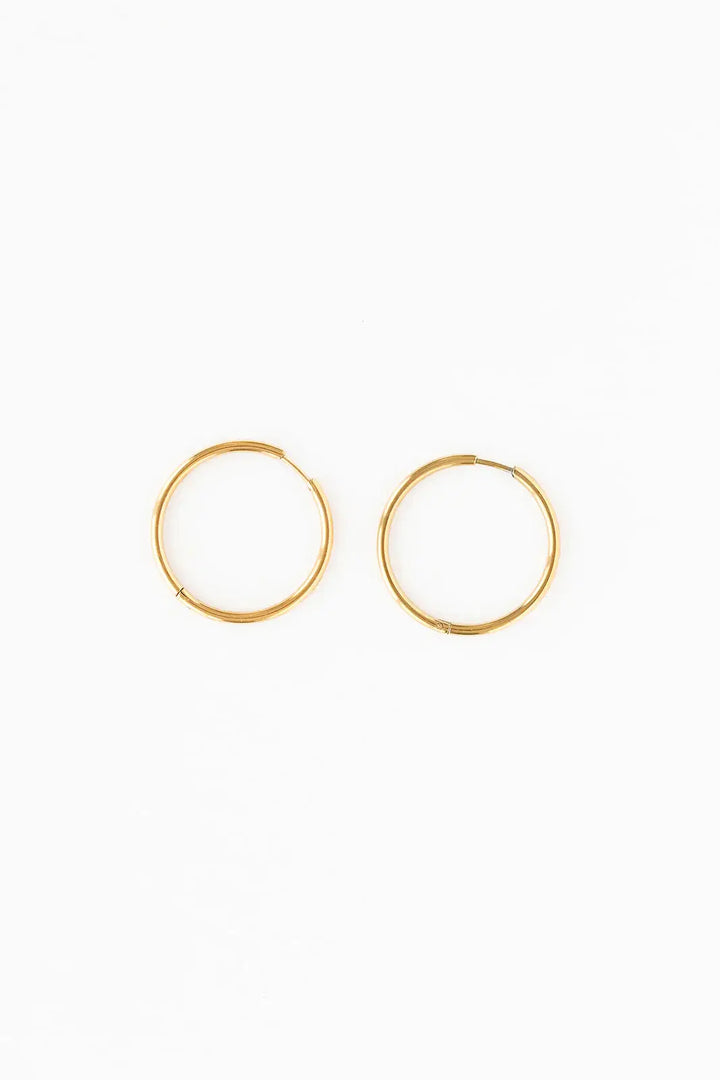 Endless Hoop Thin Gold PP939