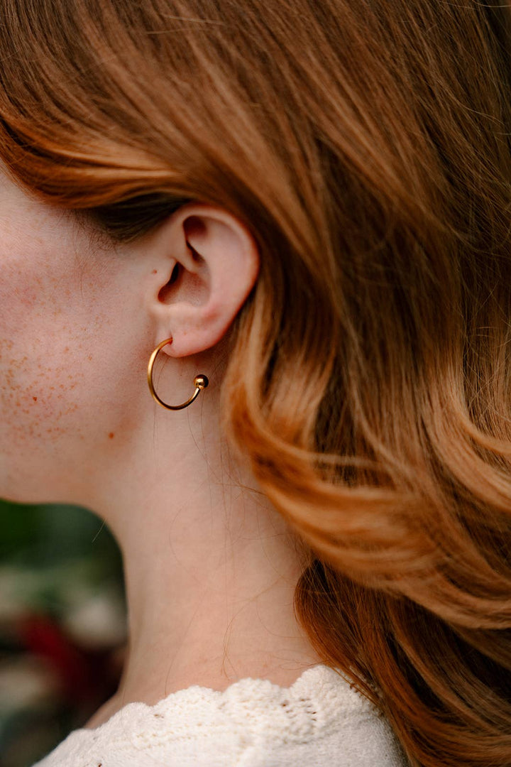 Primrose Hoops - Tangerine Orange // Spring, Summer Jewelry