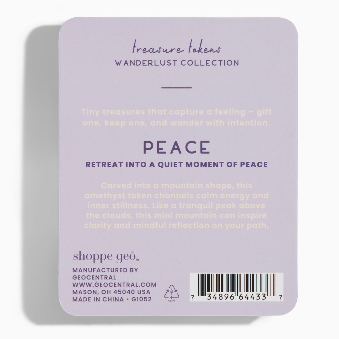 Amethyst Crystal Mountain | Treasure Tokens: PEACE