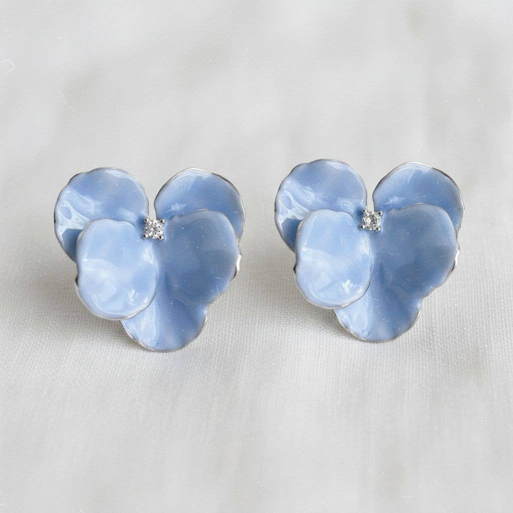 Artistic Floral Design Drop Earrings