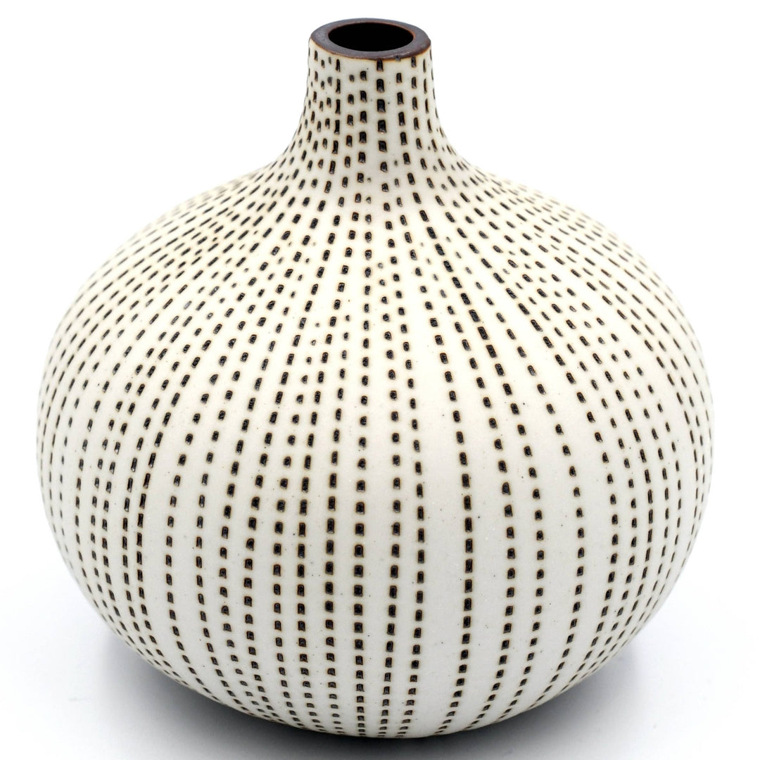 524W23 CONGO TINY L-Handcrafted Porcelain Bud Vase