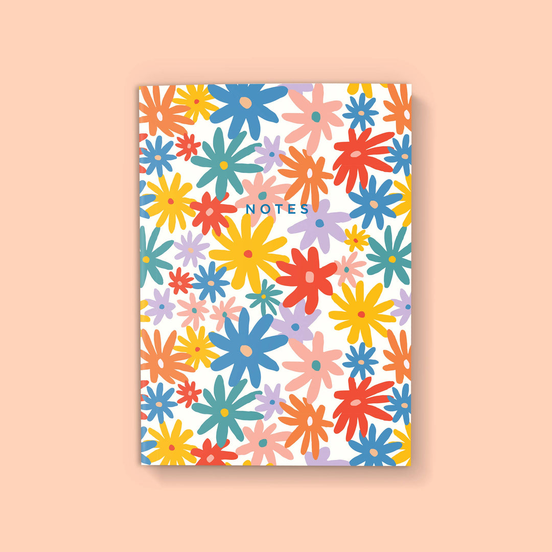 SUMMER FLOWERS SOFTCOVER NOTEBOOK-Blank Pages MW54