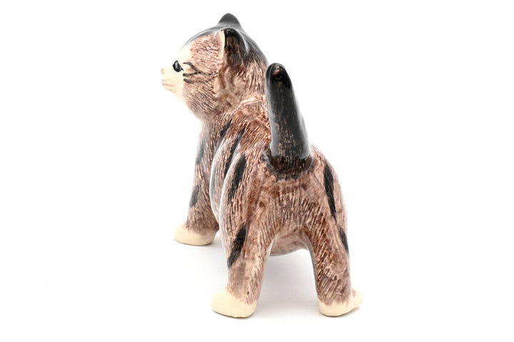 MiniL128 Decorative Miniature Ceramic Tiny L Tabby cat
