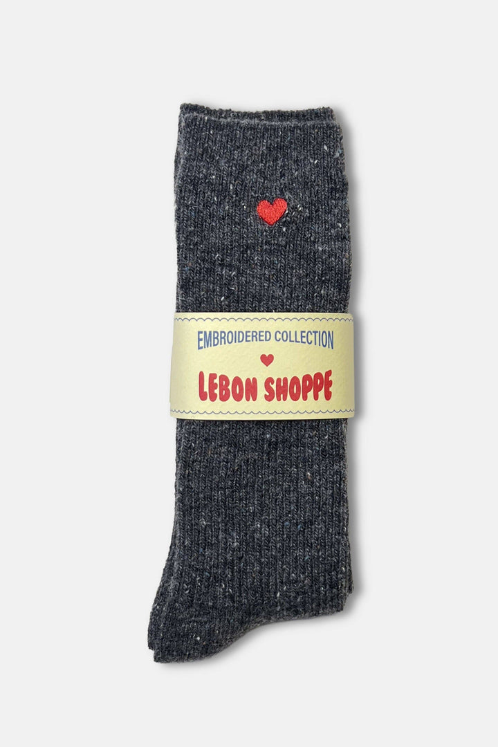 Embroidered Snow Socks