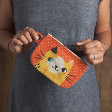 Load image into Gallery viewer, Danica Studio Meow Meow Cats Small Cotton Zipper Pouch