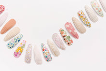 Load image into Gallery viewer, Plumeria Orange Floral Hair Clips FC03