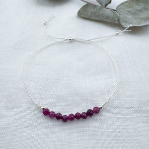 Ruby Silk Bracelet