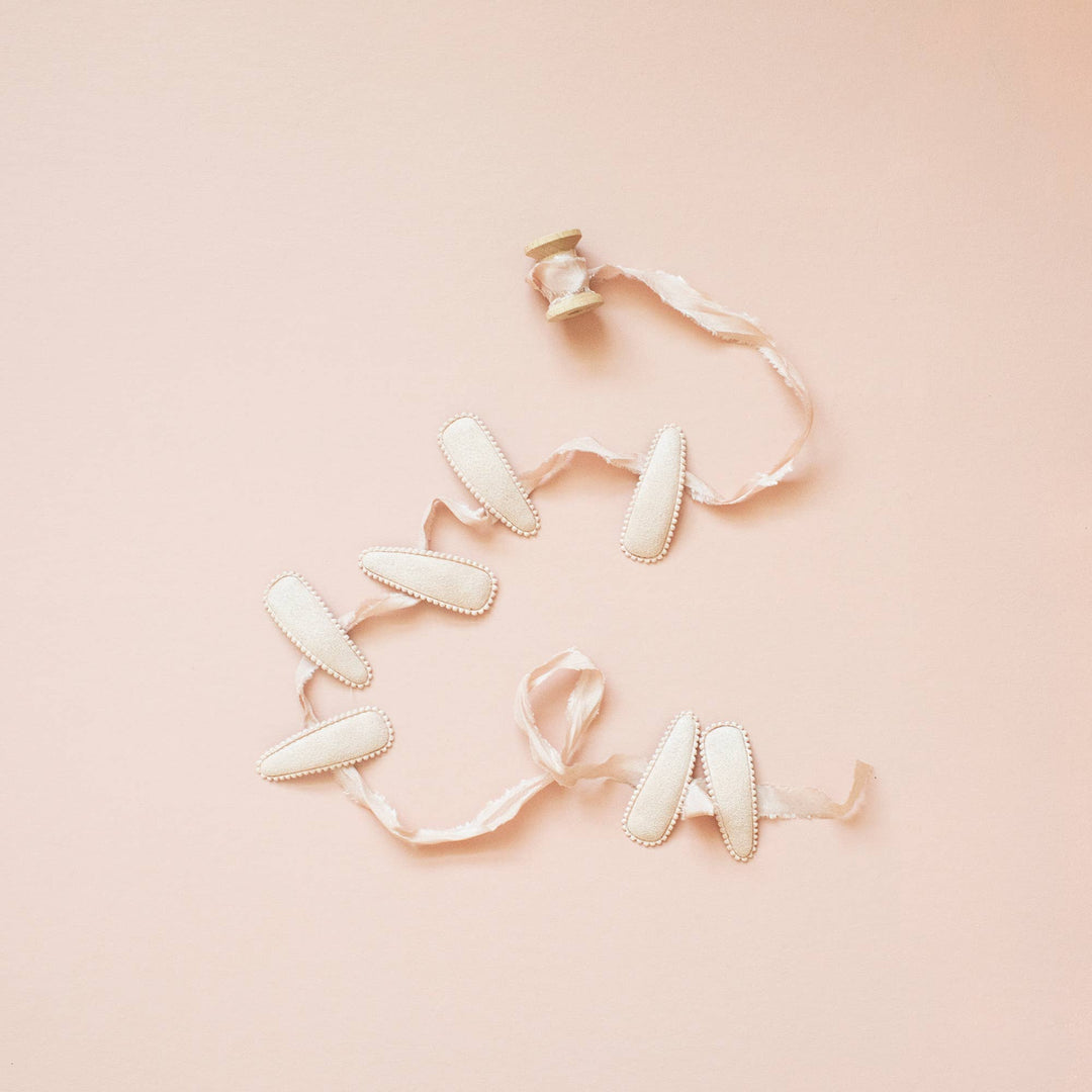 Ariel Floral Fabric Hair Clips FC96