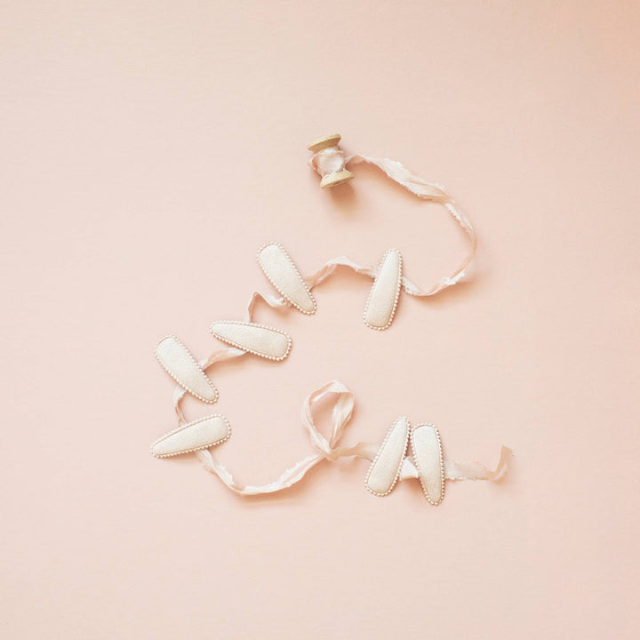 Ariel Floral Fabric Hair Clips FC96