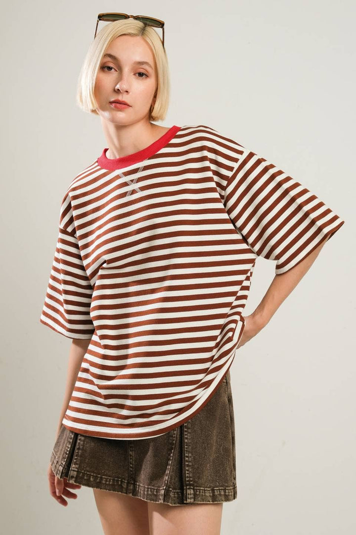 A striped knit top - FT1255
